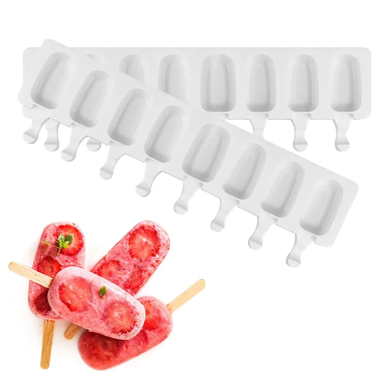 

Variety of Ice Cream Silicone Mold for Home Party Handmade Ice-cream Making Refrigerator Fast Frozen Tool