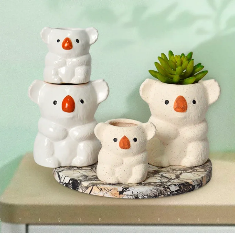 Керамические цветочные горшки Коала