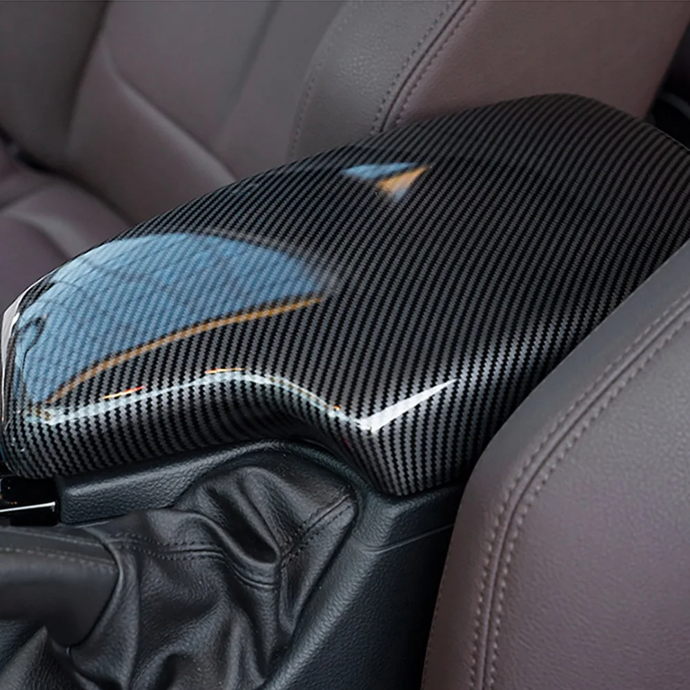 Отделка панели подлокотника центральной консоли из углеродного волокна для BMW 3