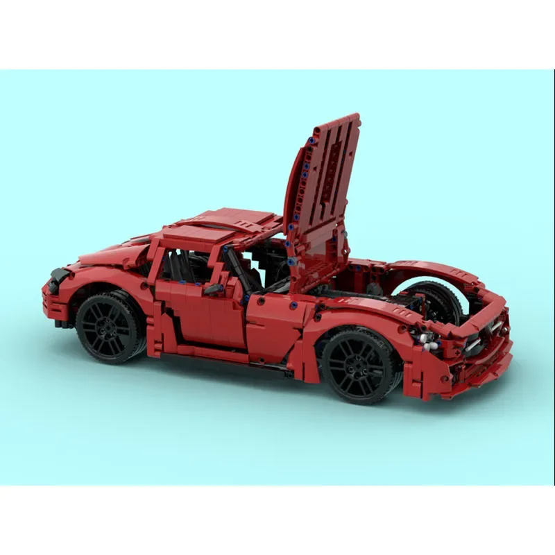 MOC-91058Classic SupercarSLS черная серия сборка Сращивание строительный блок модель детали