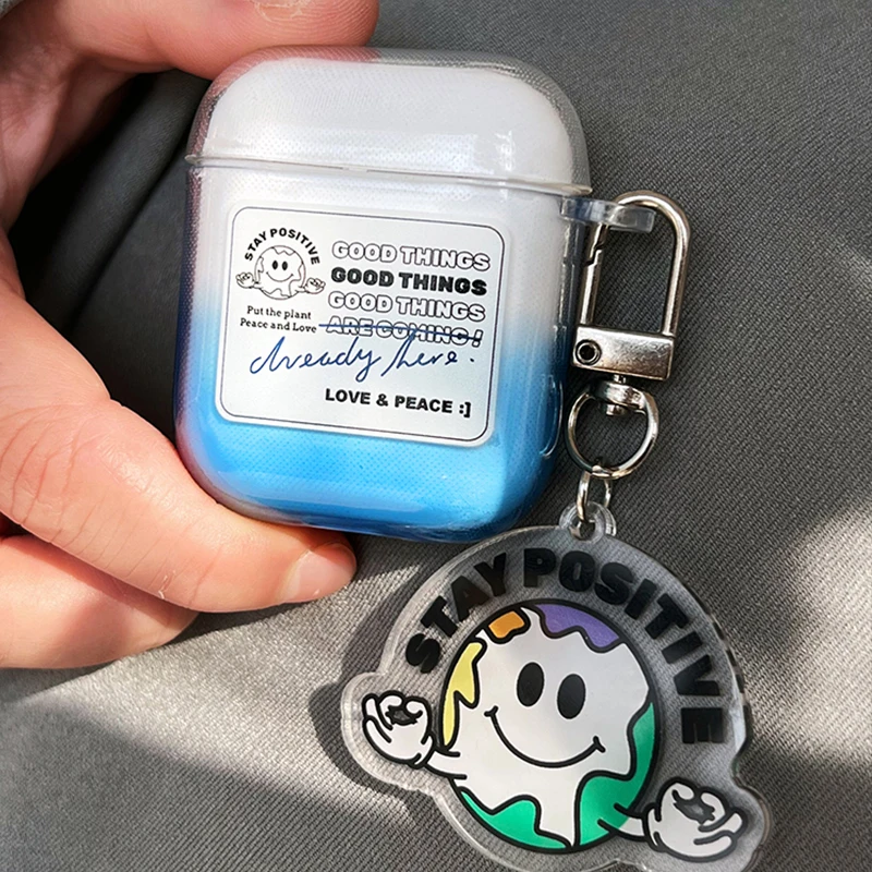 

Smiley soft clear silicone Earphone shell For Apple Airpod 2/1 Cover For Airpod pro 3 Earphone case for airpods capa fundas