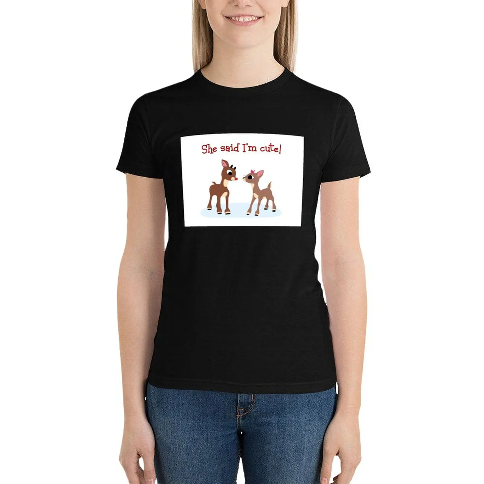 Она сказала что я милая! Футболка одежда хиппи женская летняя