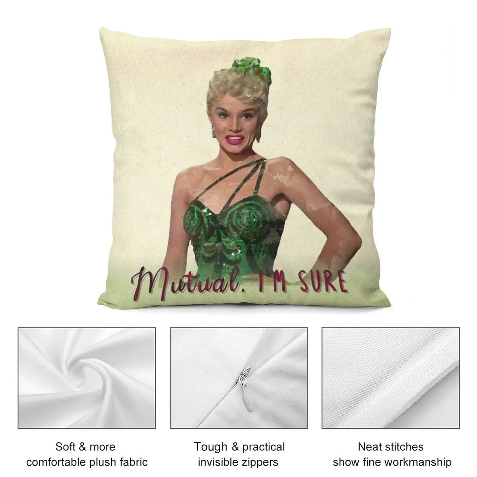 Mutual I'm Sure - белая рождественская декоративная подушка чехол для подушки