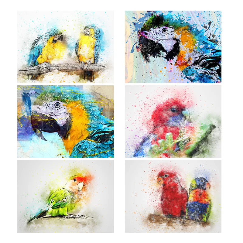 

5D diamond painting parrot watercolor diamond living room dining room Entryway painted diamond embroidered decorative painting