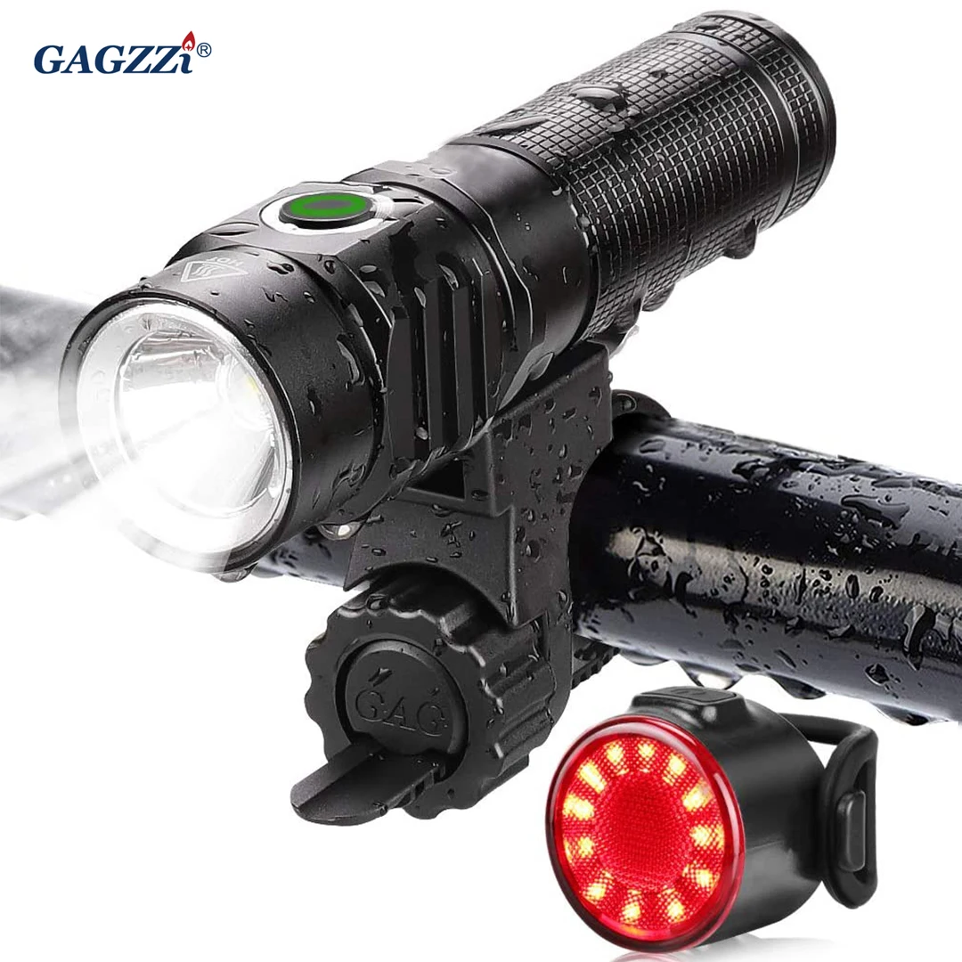 

Bike Light Multipurpose Flashlight LED Bike Headlight 2000 mAh 5 Brightness Modes Taillight 230 mAh 6 Modes Bicycle Light
