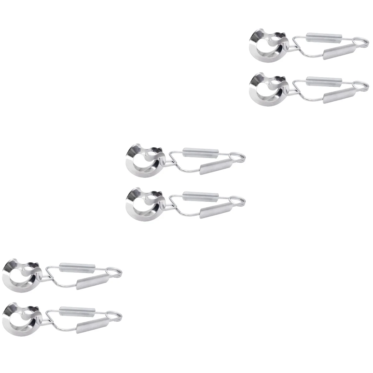 

6 Non-Slip Tongs Cooking Turner Tongs Steel Escargot Tongs Escargot Dining Tongs Stainless Steel Tongs