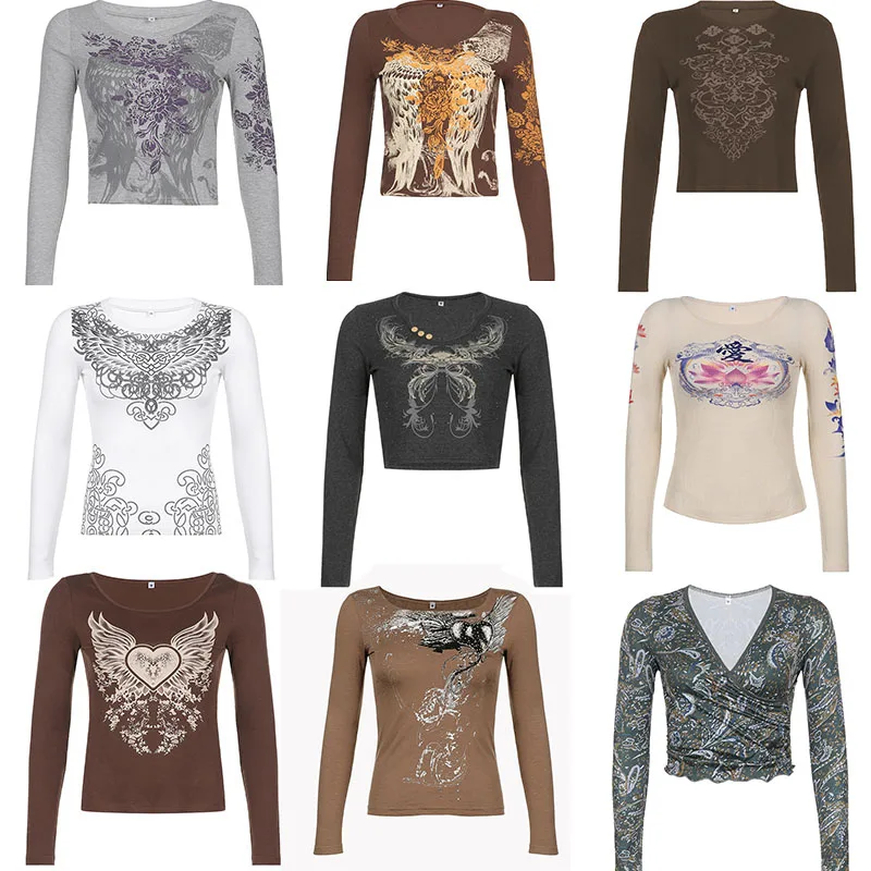 

Винтажная одежда Y2k, аксессуары 2022, Топ для женщин, кибер-готика, готика, эстетика гранж, сказочный сердечник, кокетка, стиль Fairycore