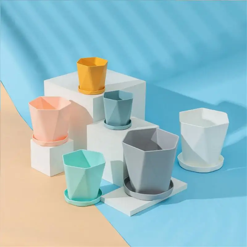 

Balcony Indoor Household Plastic Phalaenopsis Fleshy Waterproof Flower Pot Tray Outdoor Garden Flower Pot With Base