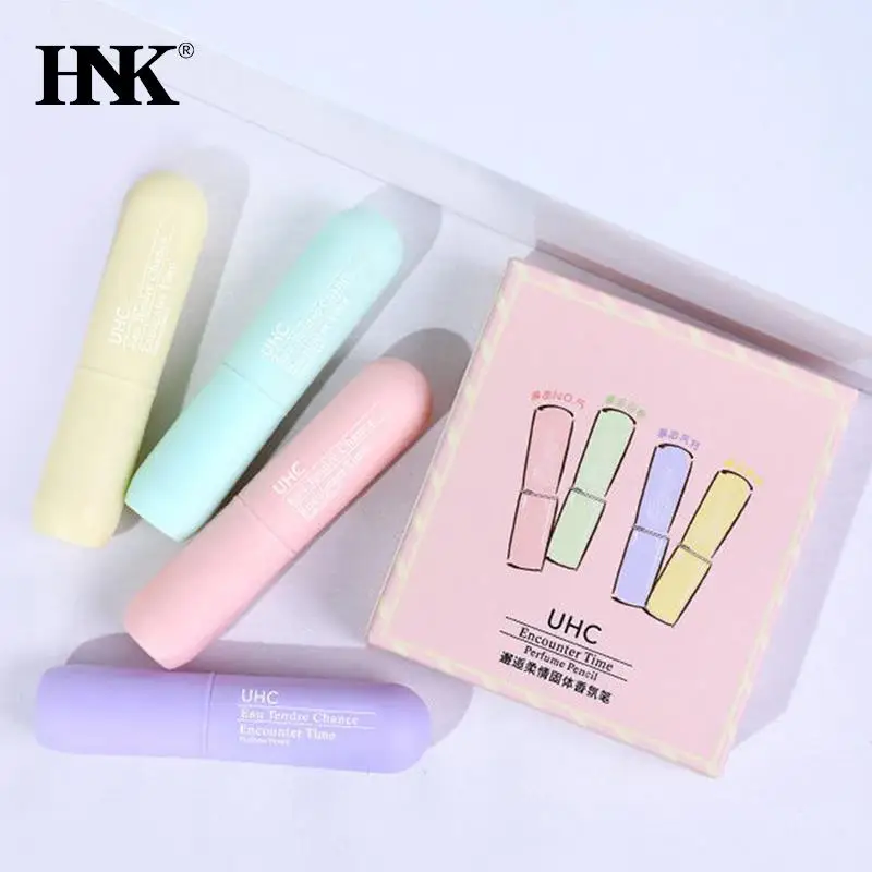 

1/4pcs Portable Solid Perfume Easy To Carry Lasting Fresh Light Fragrance Stay Long Fragrance Portable Solid Stick Perfume