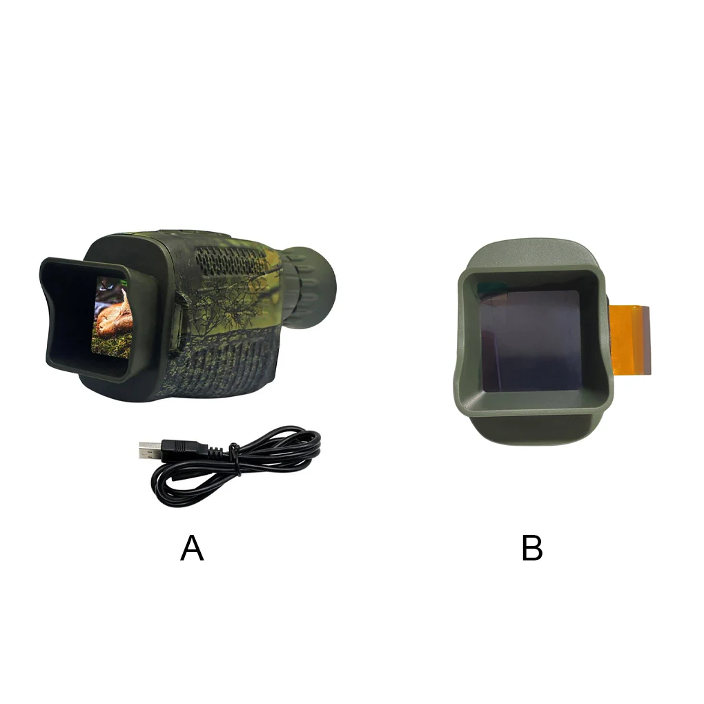 

4K High Definition Night Vision Device Monocular 1 5 Inch Display F 1 2 Aperture 850 nm Scope IR Sensor Videotape No 1