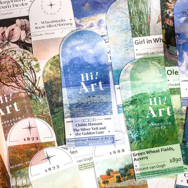 

10pcs/pack paper bookmarks painting school supplies stationery book accessories thence collect book for reading studying gifts