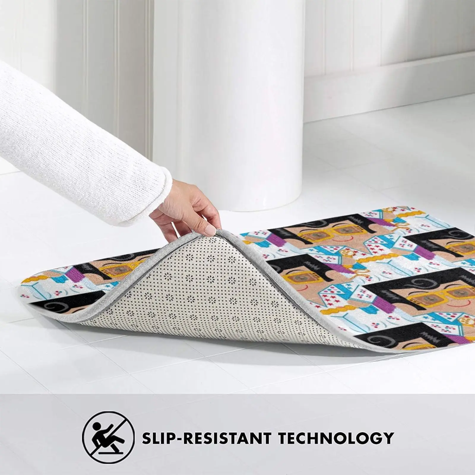 Король рок Н РОЛЛА! Мягкий нескользящий коврик подушка Elvis King Of And Roll N Presley Iconic |