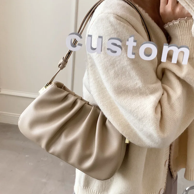 Women's Bag 2023 New Fashion Retro Single Shoulder Messenger Bag Simple Pleated Handbag Summer Outdoor Leisure Shoulder Bag