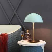 simple personality modern macaron living room study desk bedroom bedside lamp