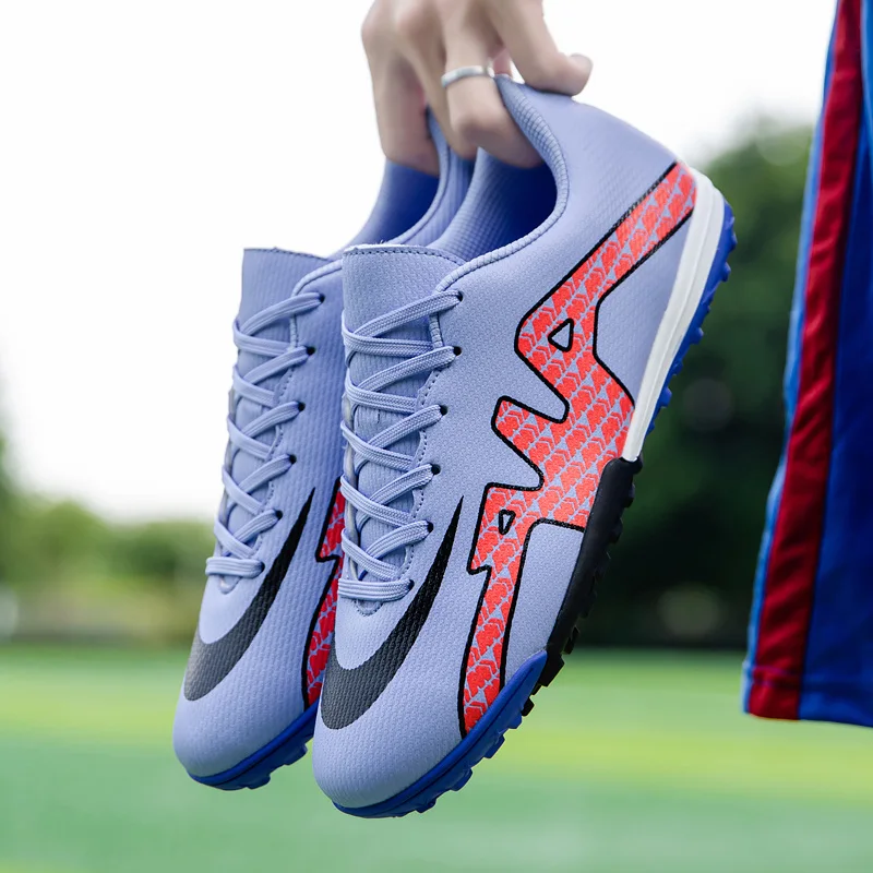 Size 35-45 Professional Long Spikes Men Soccer Shoes Breathable Men's Soccer Cleats Lace-up Light Football Turf Shoes Men Women