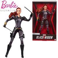 Barbie Signature Marvel Studios Black Widow Doll Poseable with Red Hair Wearing Armored Bodysuit and Boots Collectors Gift GLY31