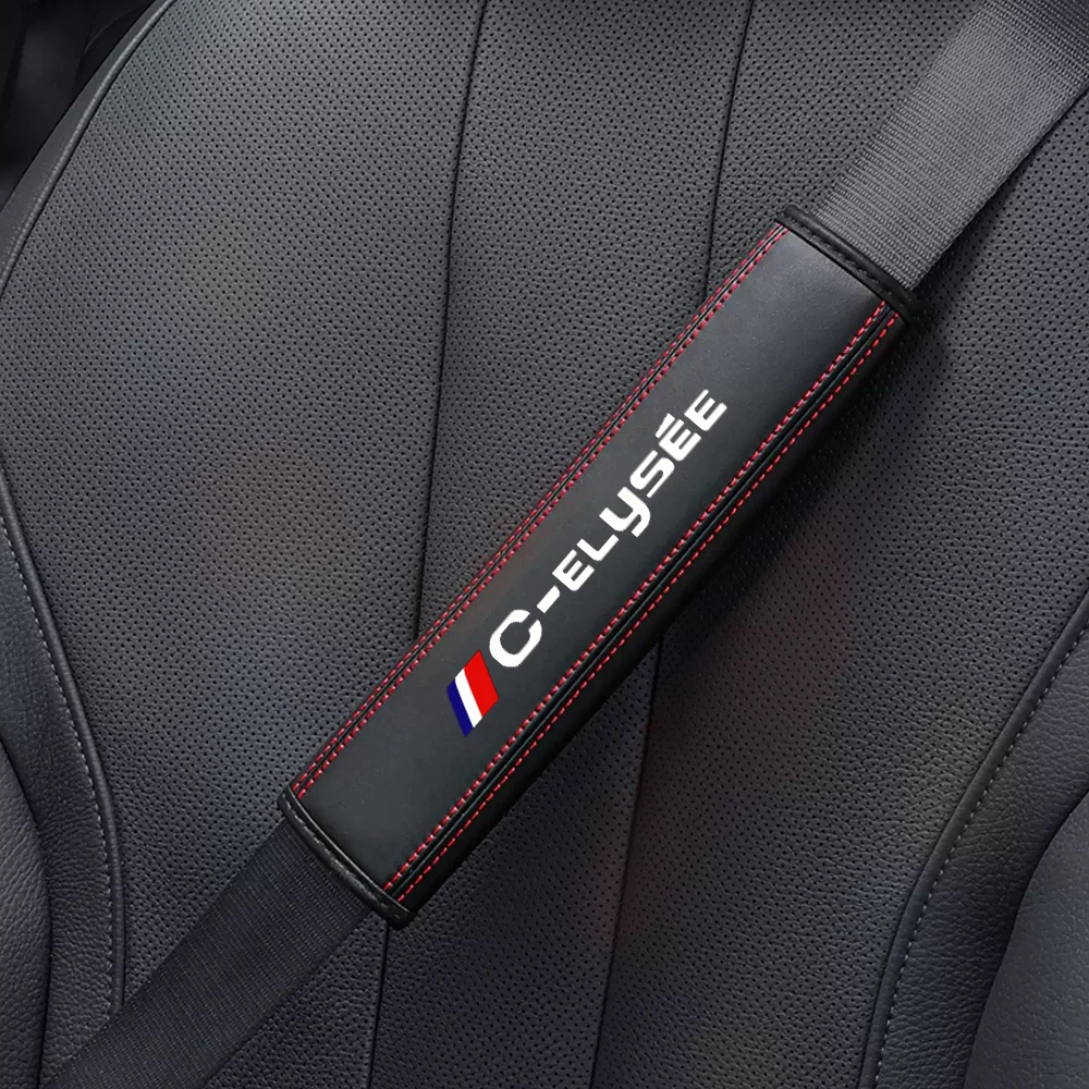 1 шт. кожаные чехлы на ремни безопасности автомобиля ремень защита плеч для Citroen