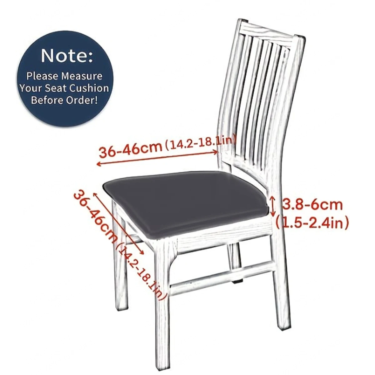 Эластичный чехол на стул с фартуком для обеденного стола. Удобная полиэфирная