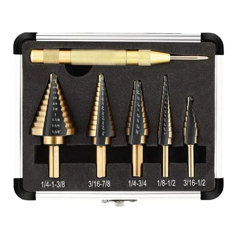 Imperial 5 шт. Pagoda Diamond 6 треугольная ручка ступенчатое сверло с прямой канавкой