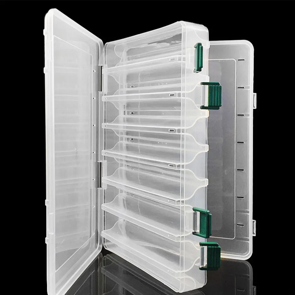 

Ящик для рыболовной снасти, приманки, отделения для приманки, многофункциональный аксессуар, Открытый органайзер, инструмент, прямоугольник