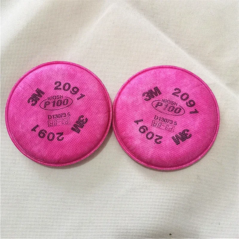 Фильтр частиц 3M 2091 можно использовать противогаз серии 6200 7502 6800