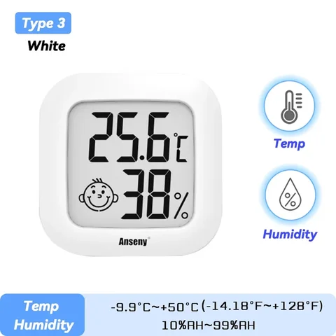 Электронный измеритель температуры и влажности с ЖК-дисплеем, комнатный и уличный термометр, гигрометр с будильником, домашний монитор Влажности Погоды