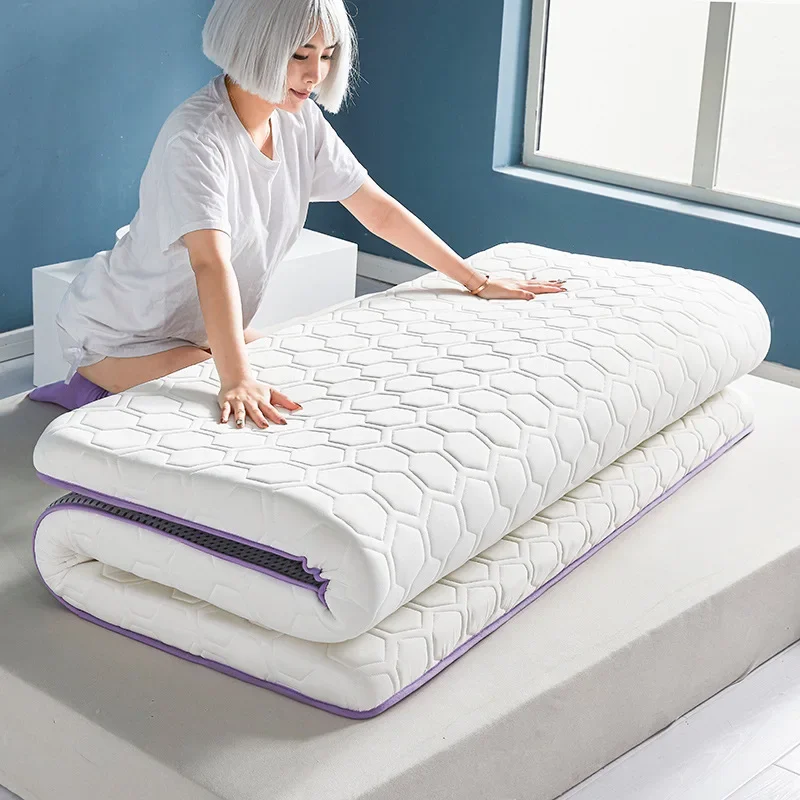 

Latex Mattress Twin Thick for Sleep Mattress Toppers Memory Foam Portable Folding Topper Full Size Tatami Comfortable Bed