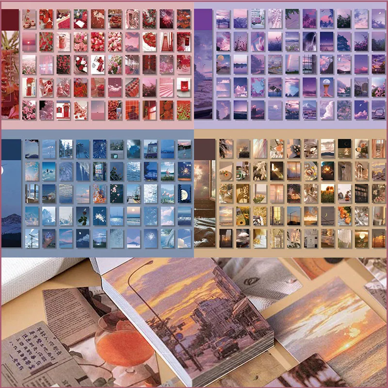 

50PCS DIY Craft Note Stickers Washi Paper Journal Planner Decor Scrapbooking