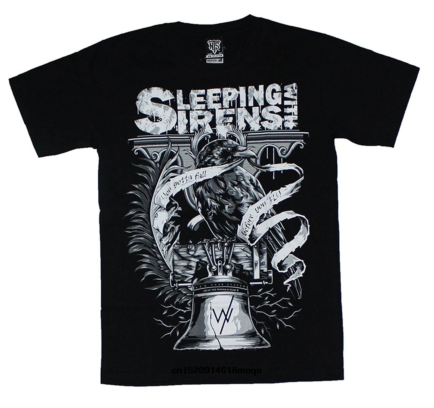 

Funny T Shirts Fashion Sleeping With Sirens You Gotta Fall Men T-Shirt Black