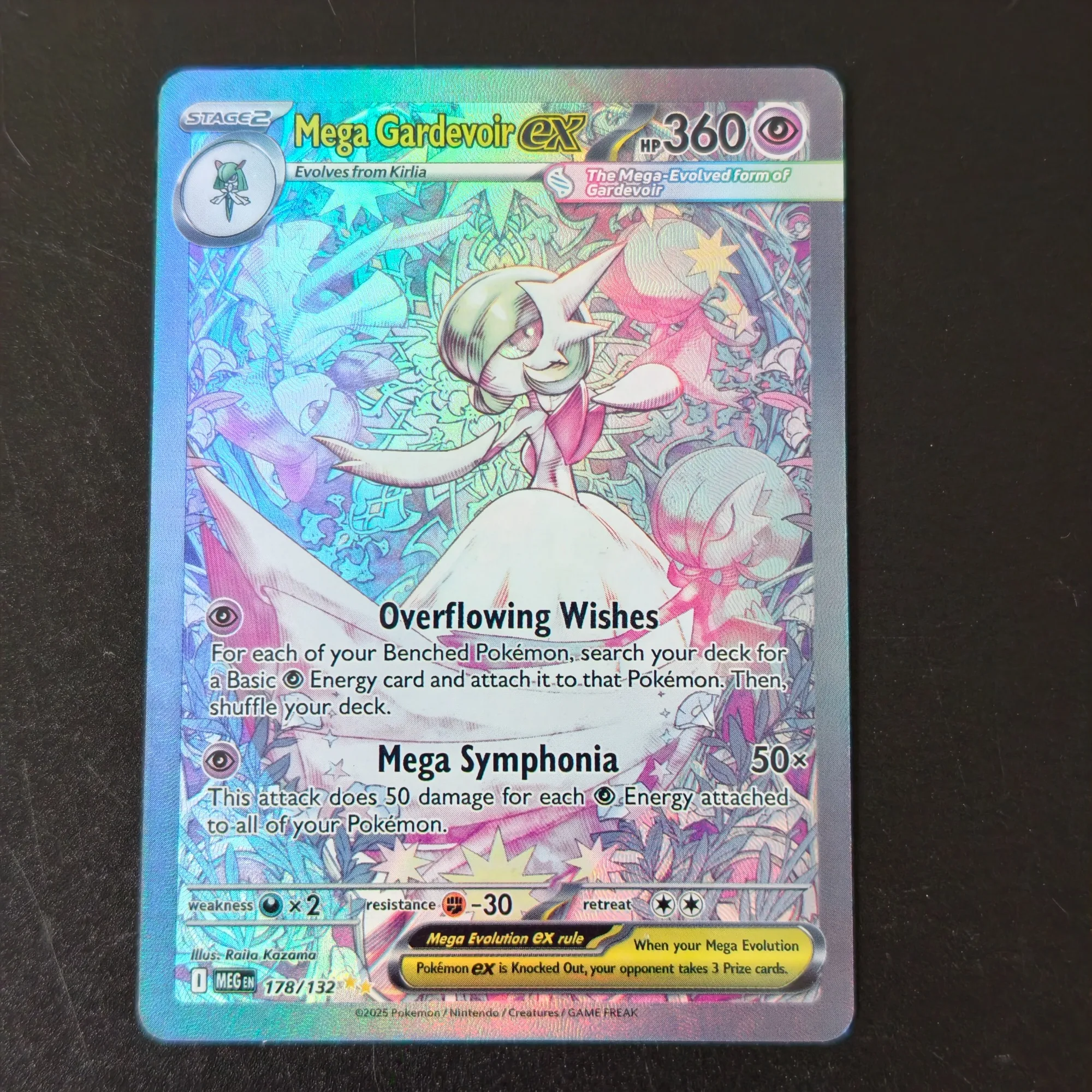 Фото Коллекционные карты Proxy TCG Pokemon Mega Evolution ex SAR Full Art Holo: Мега Венузавр, Гардевуар, Лукарио, Кангаскан (Аниме-коллекция) №4