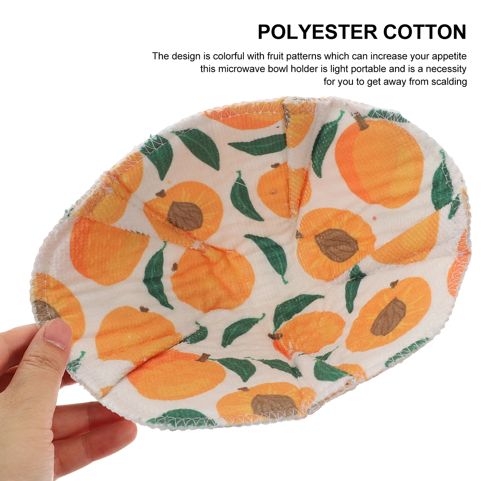 

4 Pcs Oven Mittens Microwave Bowl Cover Heat Resisting Covers Kitchen Supplies 16X16X8CM Mat Anti- Holders Polyester Cotton