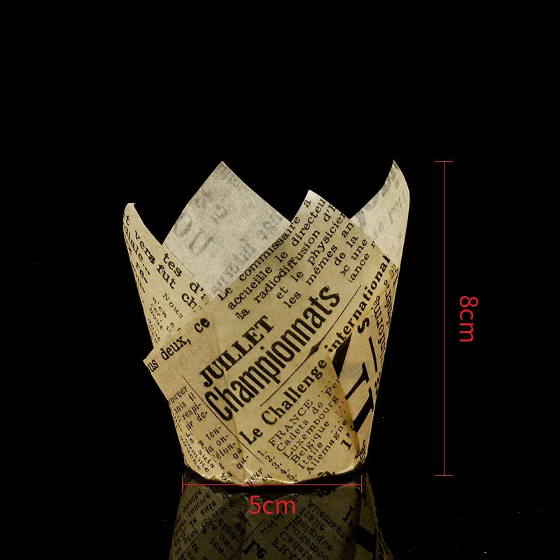 

50Pcs Cupcake Liner Baking Gift Box Cake Packaging Wrapping Wedding Birthday Candy Dragee Container Holder Baby Shower Supplies