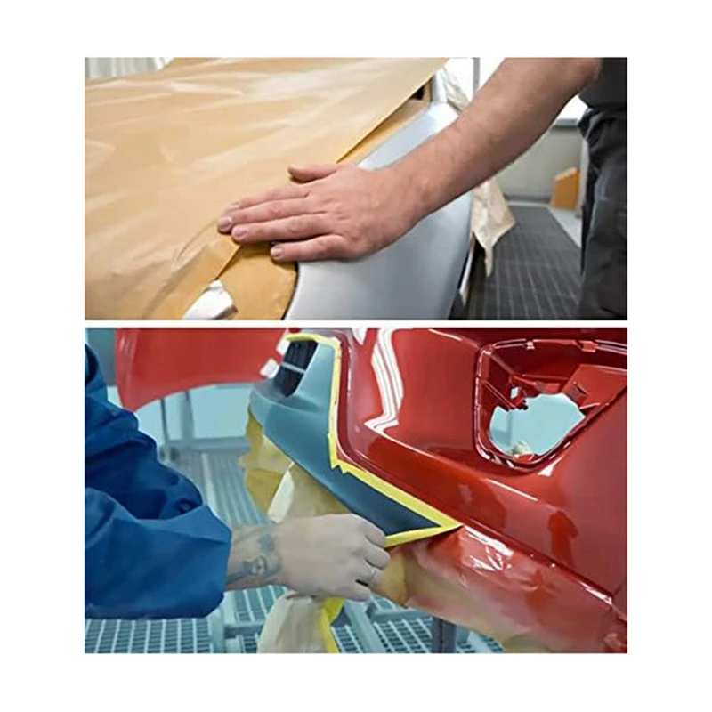 Предварительно нанесенная Маскировочная бумага для покраски клейкая Защитная