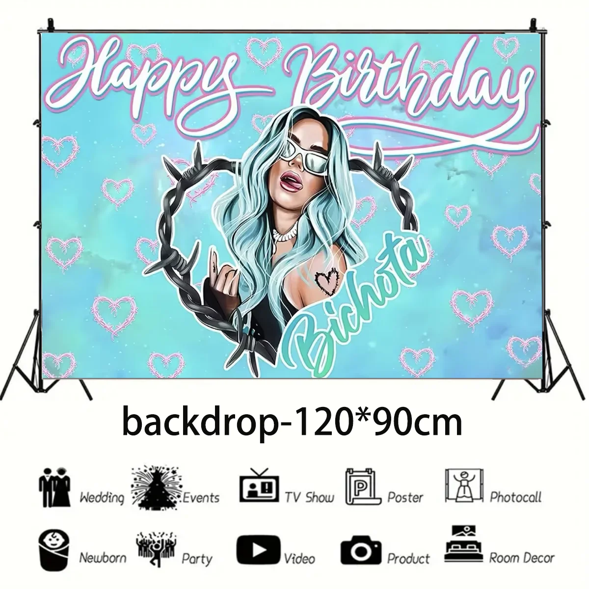 Umi Karol G тематические принадлежности для дня рождения девочек декоративный