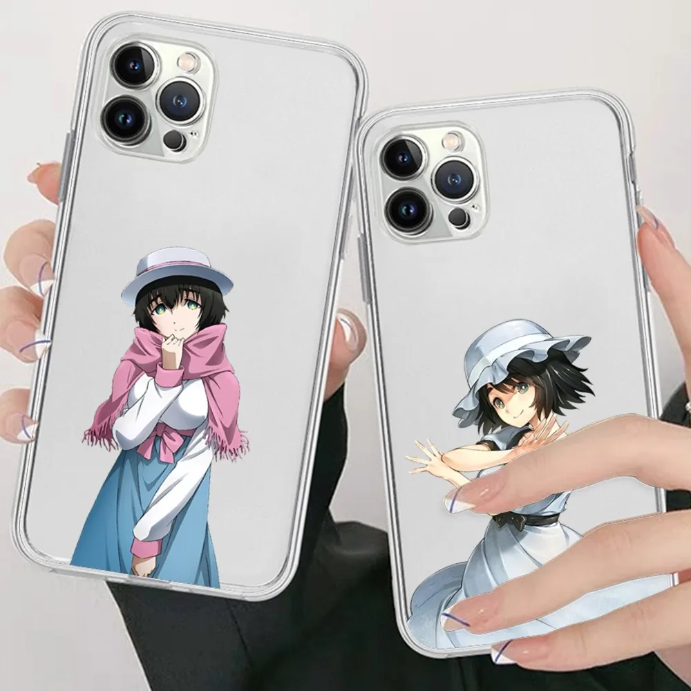 Чехол для телефона Steins Gate Okabe с аниме iPhone 16 15 8 7 6 6S Plus X SE XR XS 14 11 12 13 Mini Pro Max Mobile Case