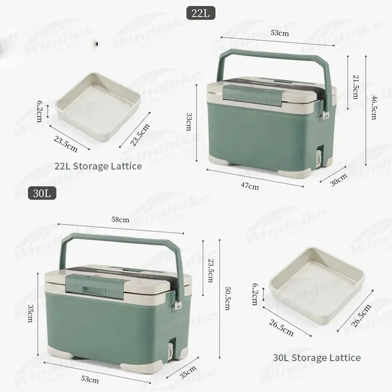 Коробка-холодильник для кемпинга 22/30L18-36H ведро еды фруктов холодного льда