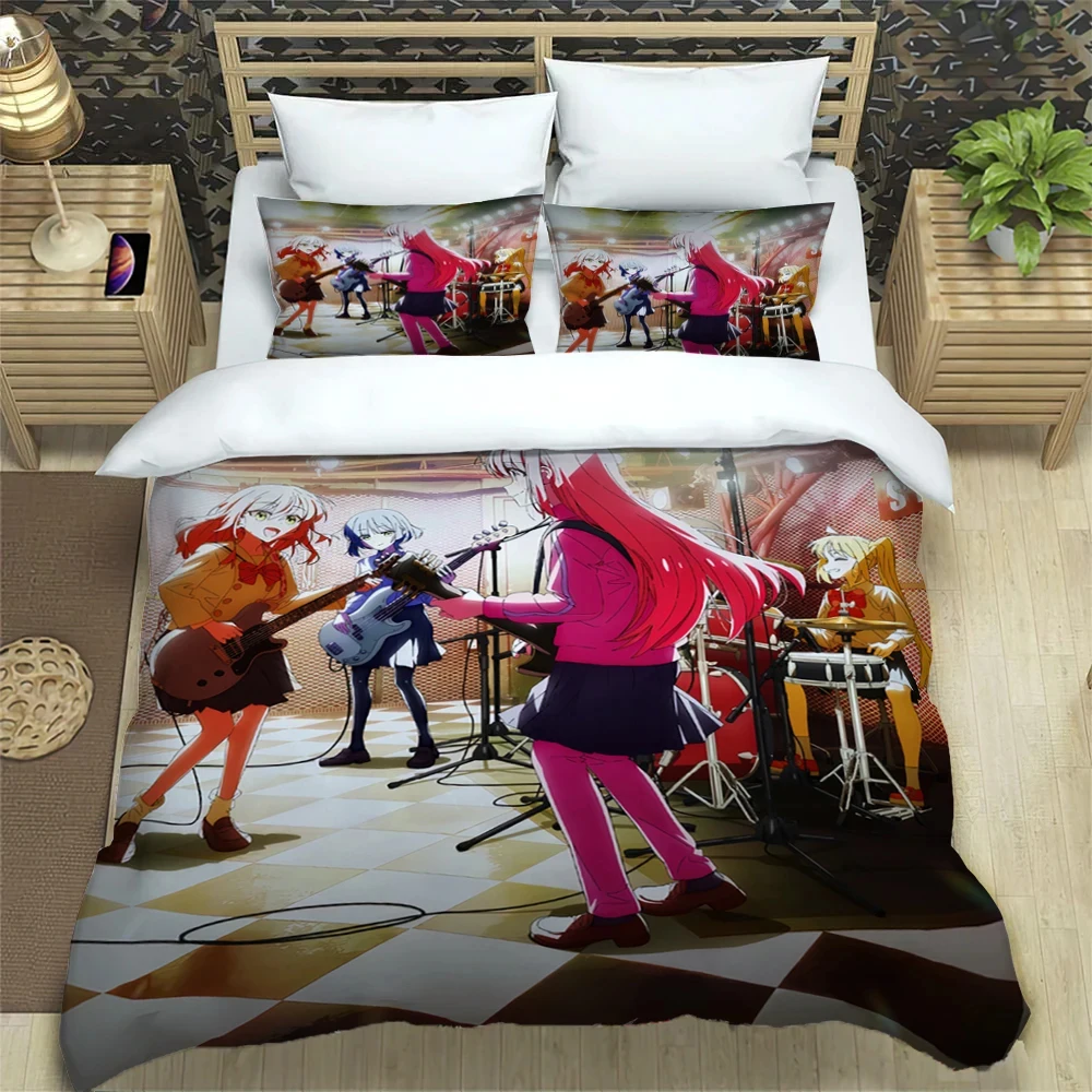 Комплект постельного белья из аниме Bocchi the Rock ksoku с пододеяльником наволочкой