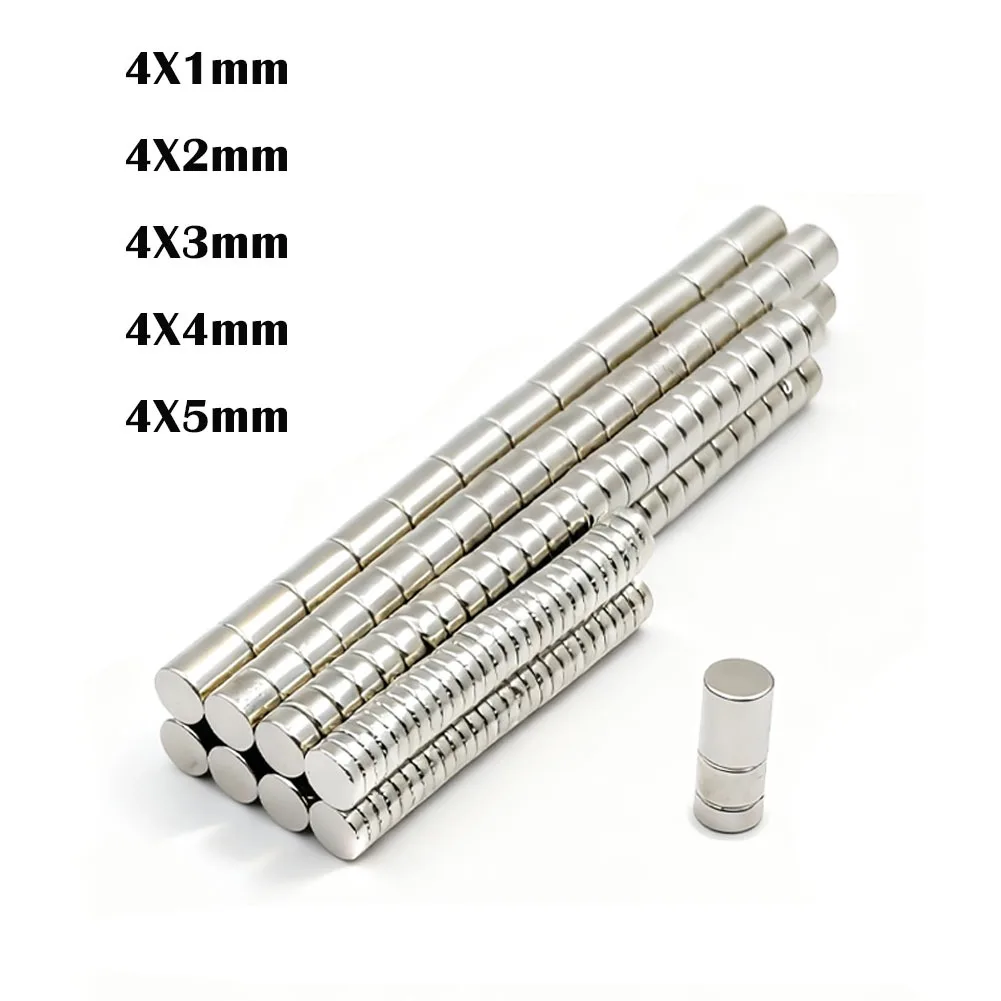 Ímãs super poderosos ímã de neodímio ndfeb n35 imanes magnéticos permanentes fortes ímã de geladeira 4x1/2/3/4/5mm