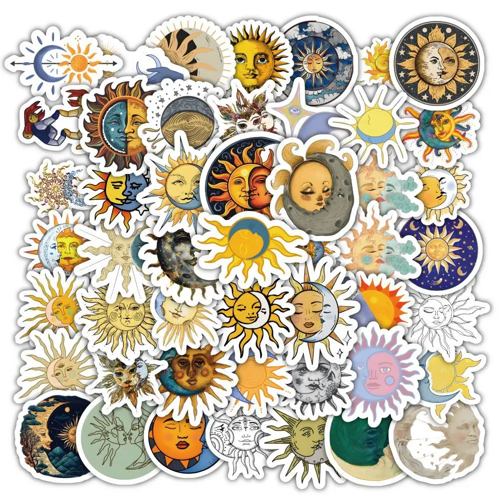 60 шт. стикеры в виде Луны и солнца