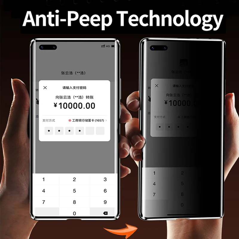 360 Full Protection Revent The Peep CaseFor Huawei Nova 9 P30 P40 Pro Mate 30 40 Magnetic Adsorption Glass Honor 50 70 80 Cover