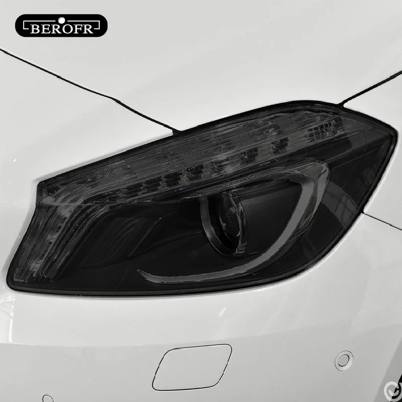 Для Mercedes Benz A Class W176 W177 A45 A35 AMG 180 тонировка для автомобильной фары Черная защитная