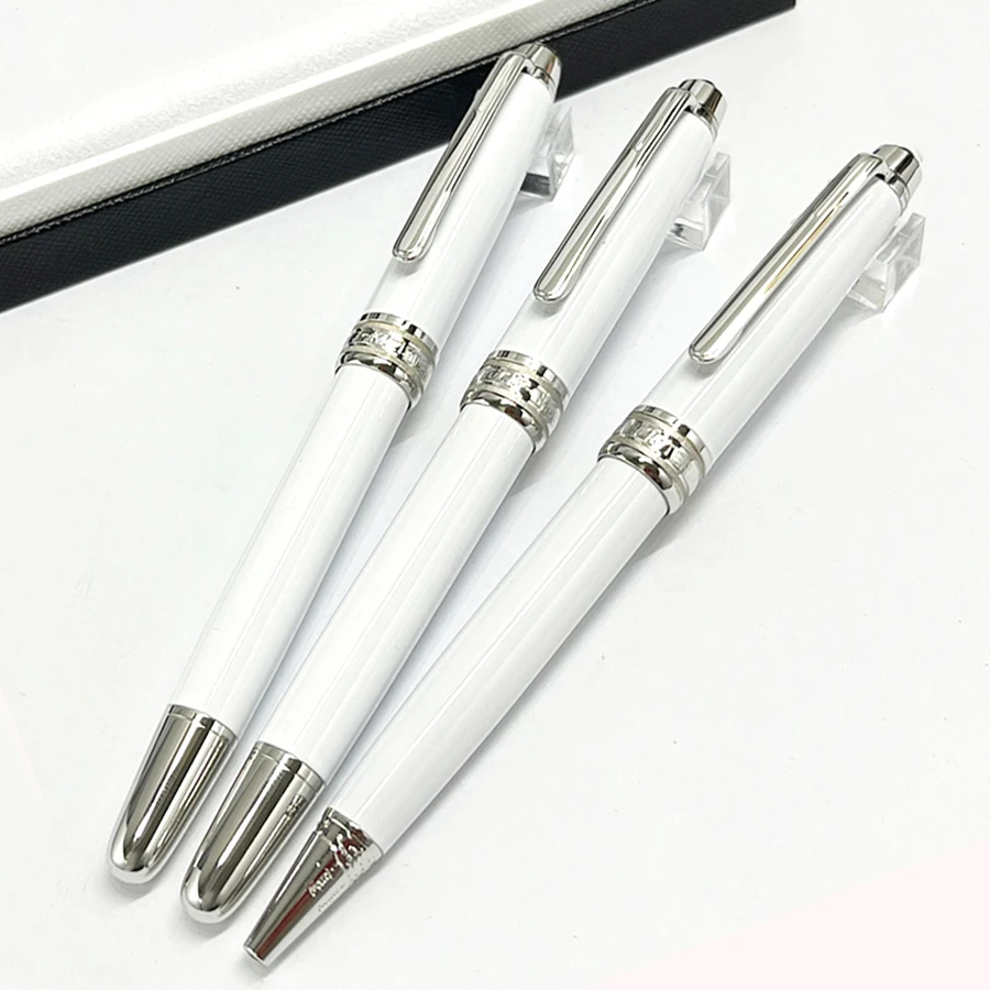 YAMALANG Monte White Ceramic 163 MB Fountain Pens With Serial Number Office School Stationery Writing Smooth