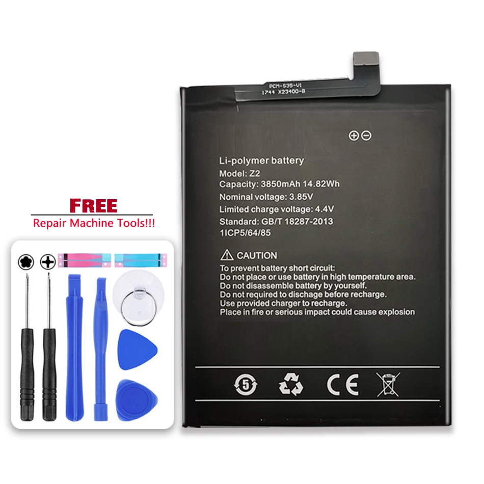 

Battery Z 2 Z2 3850mAh For UMI Umidigi Z 2 Z2 High Capacity Replacement Battery Li-polym Bateria