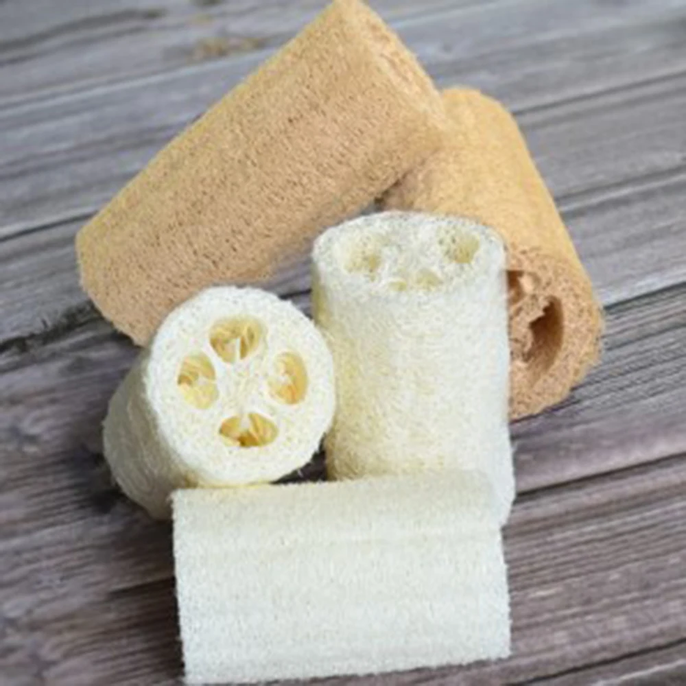 

Natural Popular Loofah Body Bath Sponge 1PC Washing Pad Household Commercial Kitchen Bathroom Accessories