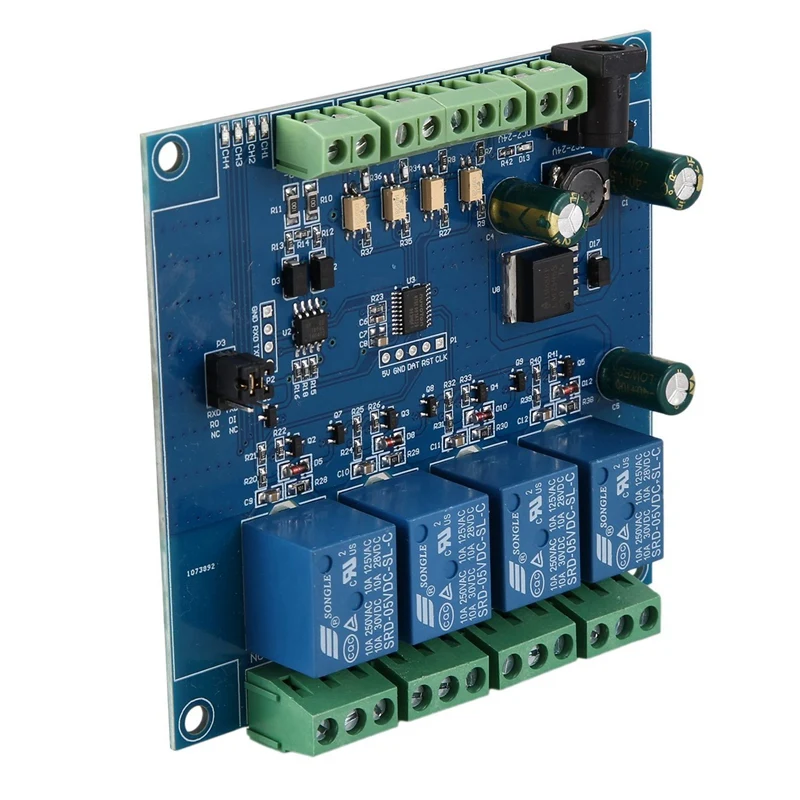 

3-х канальный 4-Канальный Релейный Модуль Modbus Rtu, вход 485 Ttl коммуникационная плата интерфейса Uart 4-канальный вход 7-24 В, релейный модуль