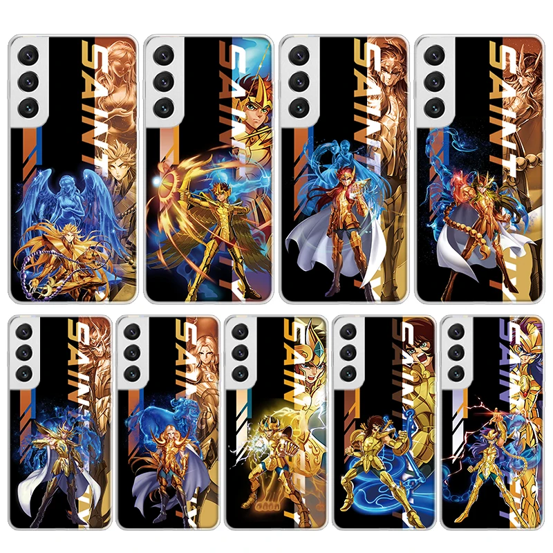 Силиконовый чехол для телефона Anime Saint Seiya Samsung Galaxy S23 S24 S25 Ultra S21 Plus S20 FE S22 S10 + S10E Funda