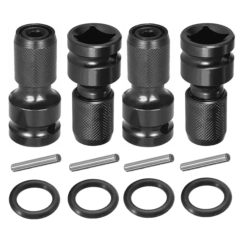 

Переходник с квадратным приводом 1/2 дюйма на шестигранную гнездовую розетку 1/4 дюйма, преобразователь, патрон, адаптер для ударного воздушного и электрического гаечного ключа