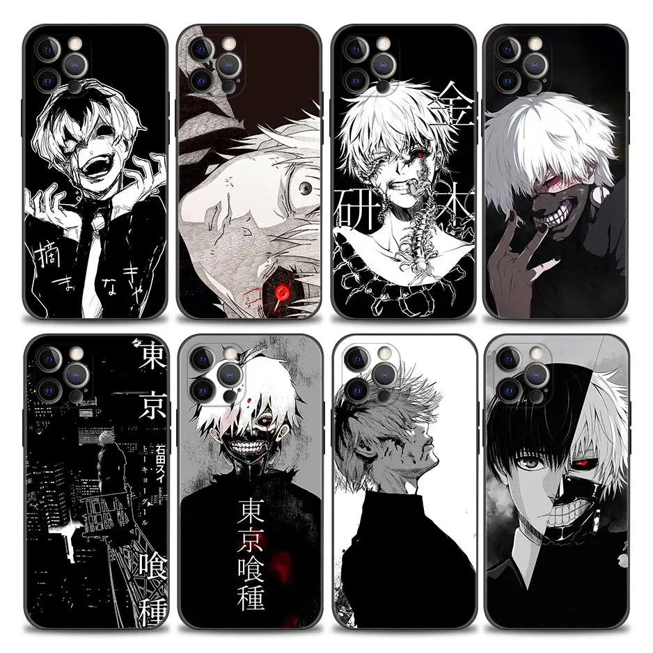 Чехол для телефона с аниме Токийский Гуль канеки Кен для iPhone 11 12 13 Pro Max 7 8 SE XR XS Max 5s 6 6s Plus, мягкие силиконовые чехлы из ТПУ, чехлы