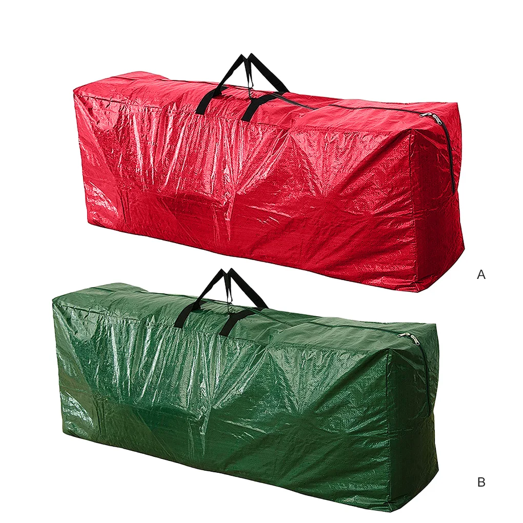 

Holiday Christmas Tree Bag Wreath Storage Ornaments Organizer Zipper Seasons Home Storing Red 165.1x38.1x76.2cm