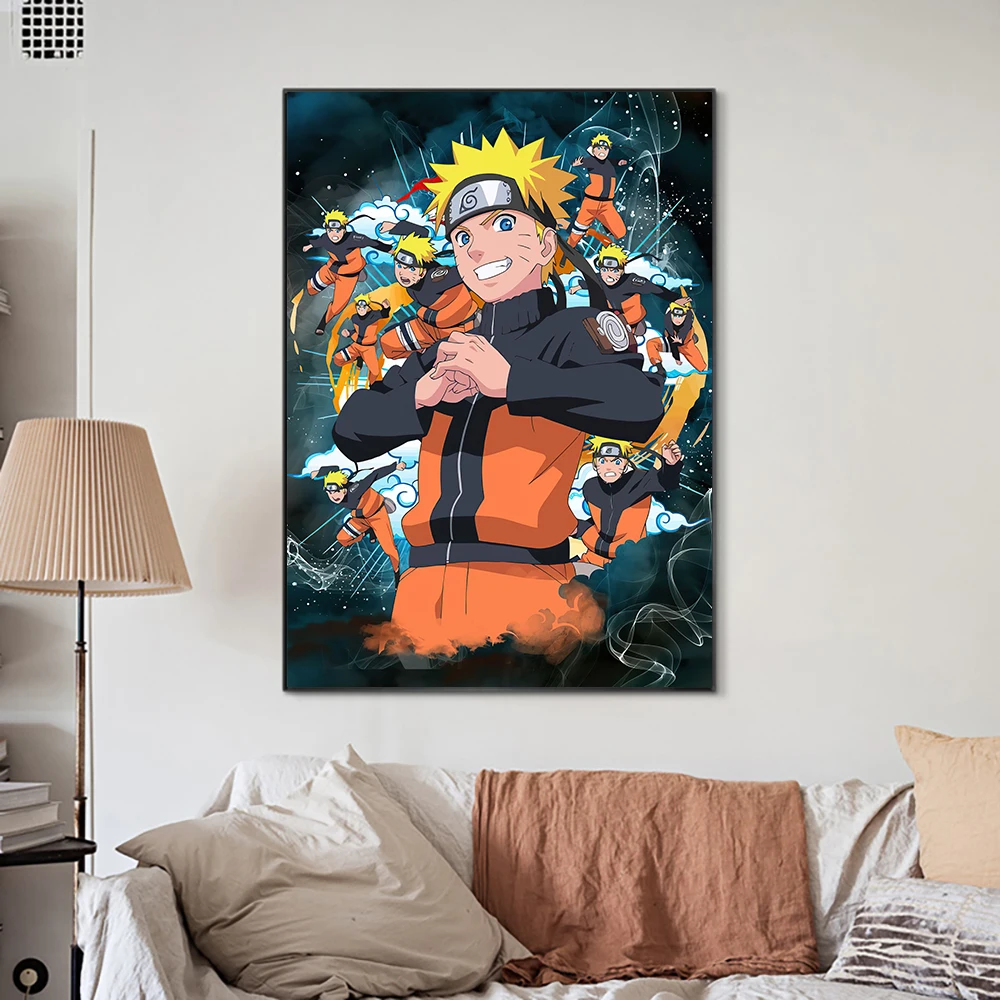 Постер Наруто классический японский аниме фильм удзумаки Картина на холсте